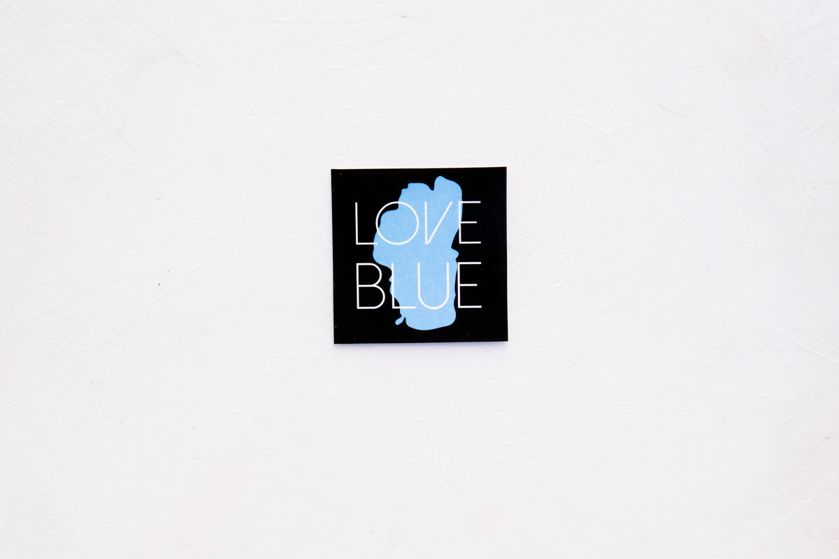 Small Sticker, Love Blue | California 89