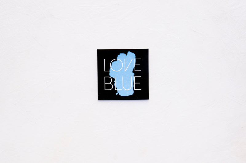Small Sticker, Love Blue | California 89