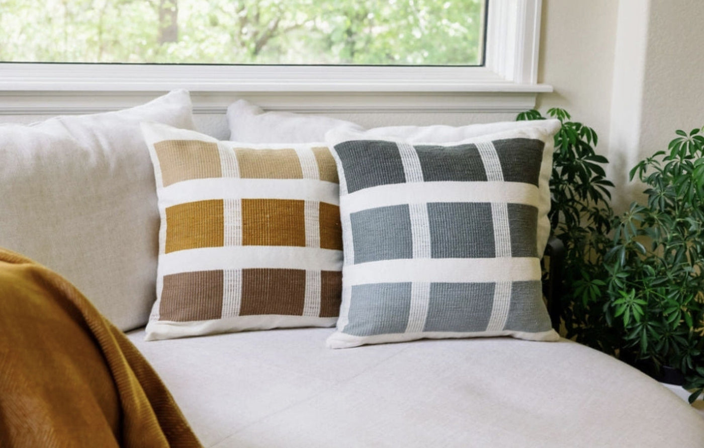 Kare Handwoven Ethiopian Cotton Pillow