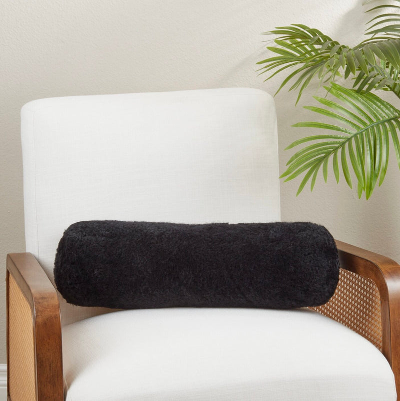 Luxurious New Zealand Sheepskin Bolster Pillow