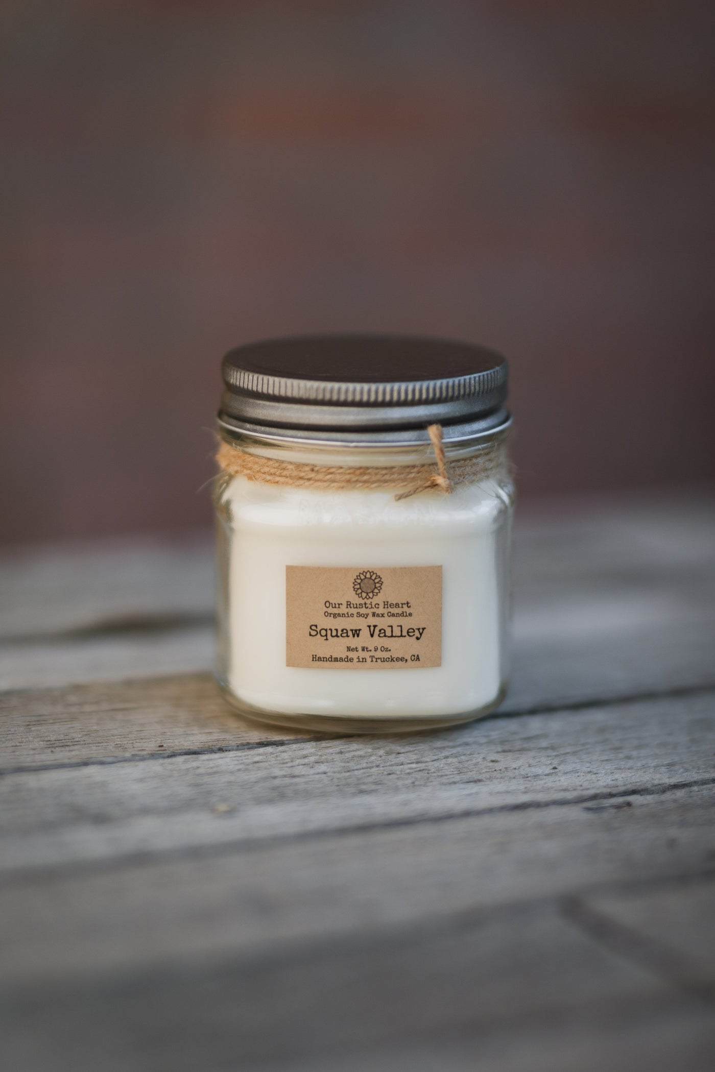 Our Rustic Heart Candle 9oz | California 89