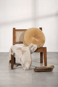 Velvet Round Handmade Pillow | California 89