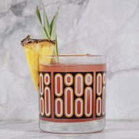 Dots & Dashes Black Rocks Glass