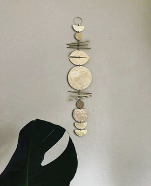 Sun Salutations Brass Wall Hanging - 19.5" x 4.5"