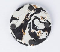 Black Gold White Resin Coasters Set of 4 | California 89
