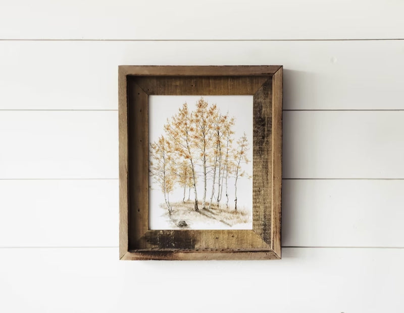 Framed 8 x 10 Aspens Print