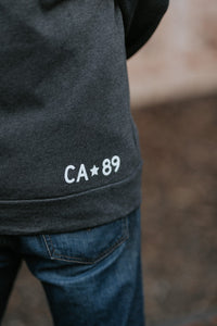 Unisex Midweight Zip Hoodie, Love Blue Lake | California 89