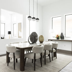 Jaeger Dining Chair, Highland Smoke and Dark Cinder