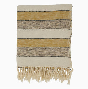 Striped Throw - Natural Look