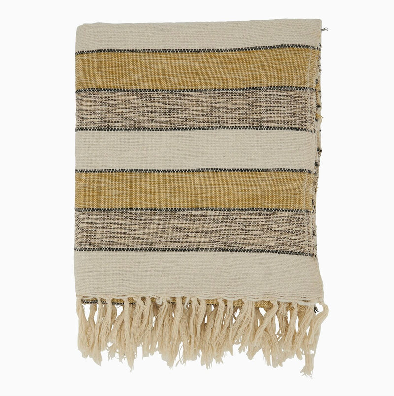 Striped Throw - Natural Look