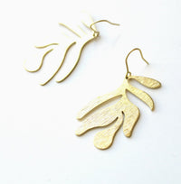Abstract Leaf Earring