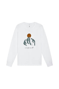 Women's Long Sleeve Mountain Sunrise T-shirt | California 89