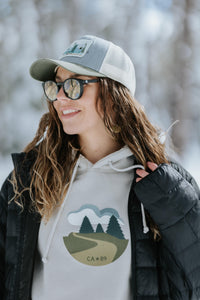 Unisex Winding Road Hoodie | California 89