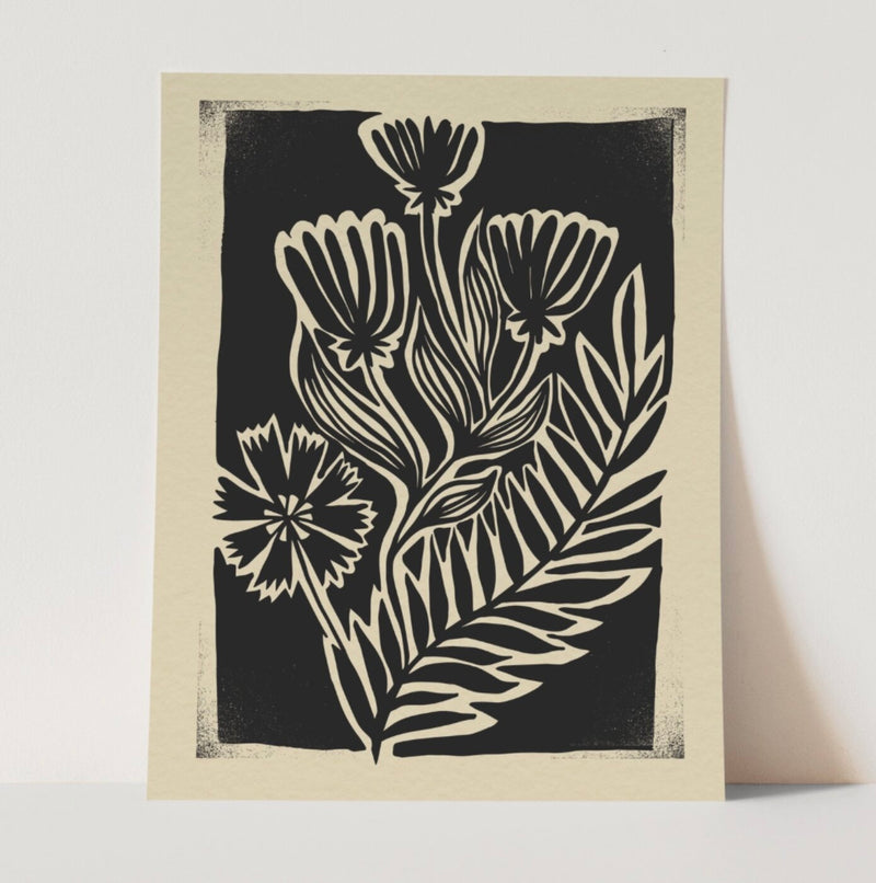 Reach Black and White Mid Century Art Print 11x14 | California 89