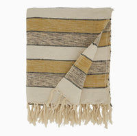 Striped Throw - Natural Look